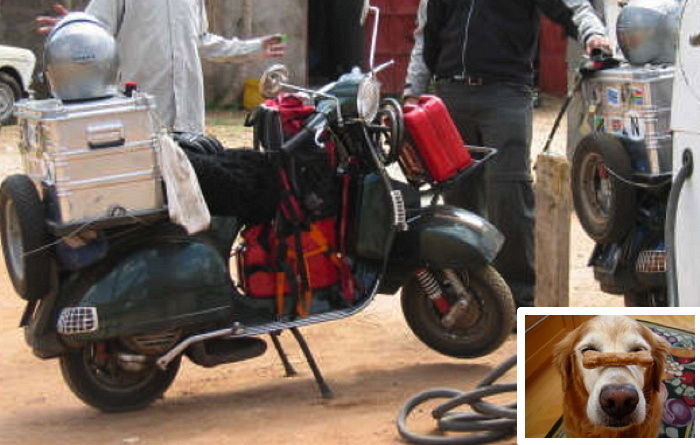 Modern Vespa : What's a nice girl like you...? Scooter photo funnies