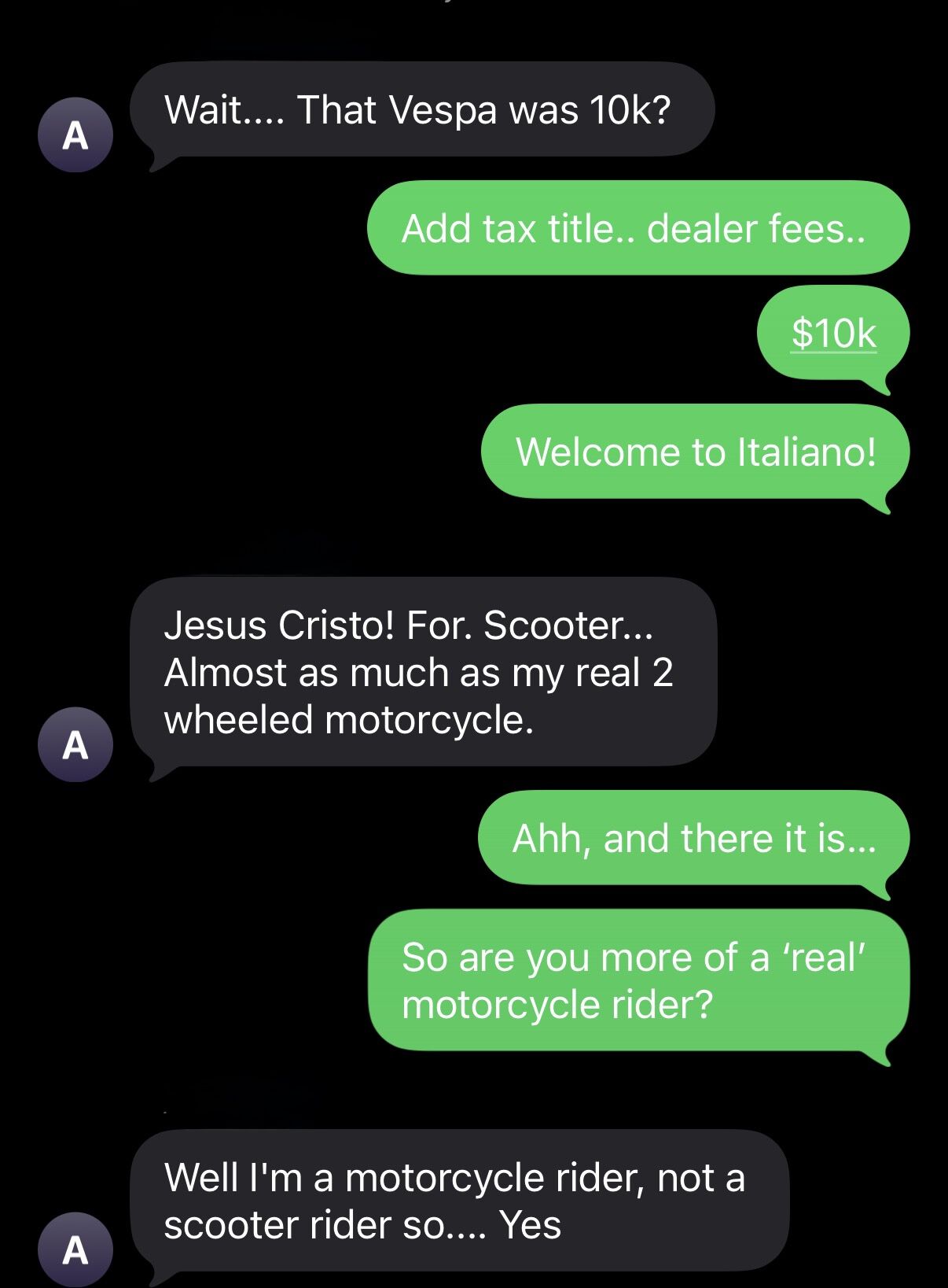 Modern Vespa : Buddy Outed as 'That Guy'