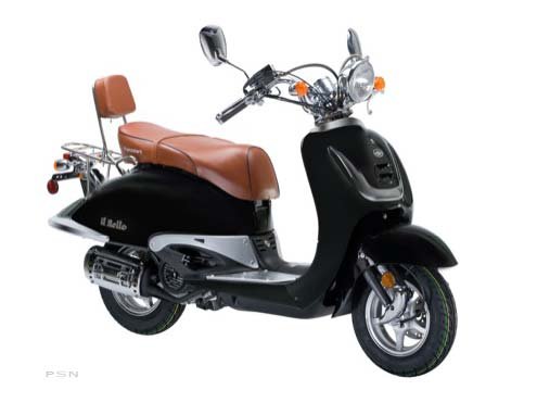 It's a 2009 Flyscooter IL Bello 150cc (seat hgt. 27.2)
I'd swear it's a Mojito!