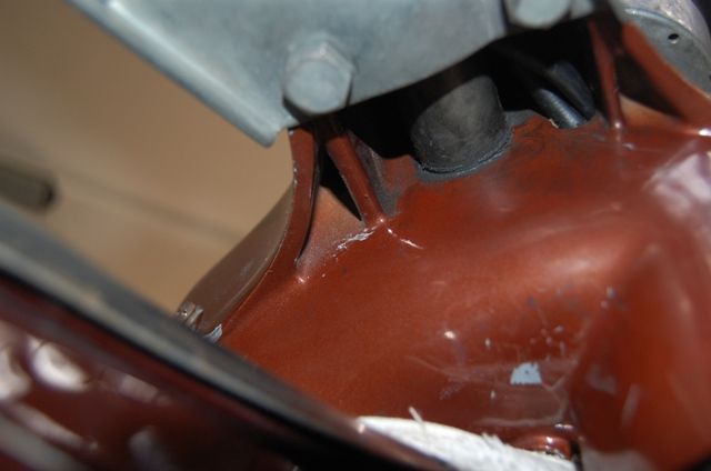 There's the new harness above the cable.  Talk about threading a needle...