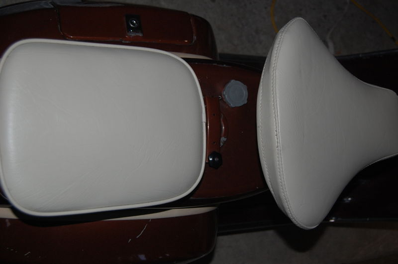 Newly covered seats ...