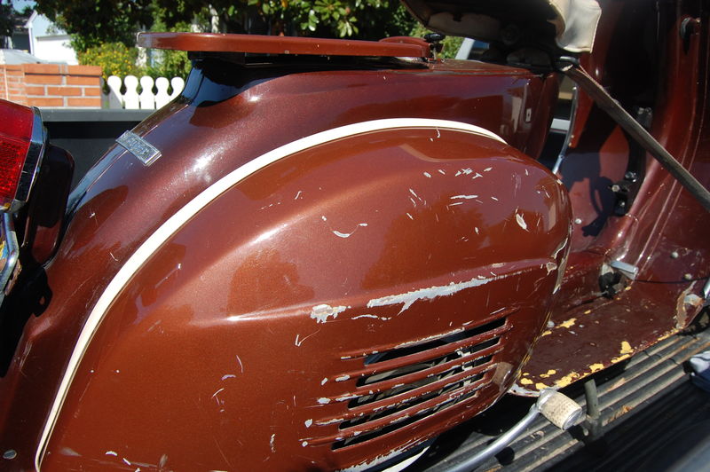 No mounting hole for tail light and cowl slightly different color from frame but very nicely painted.  Hmmm .....