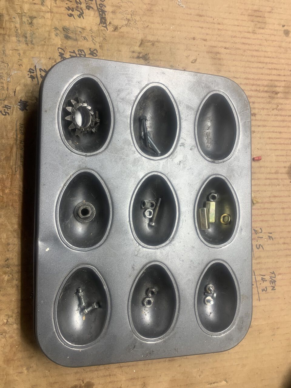metal muffin tray …