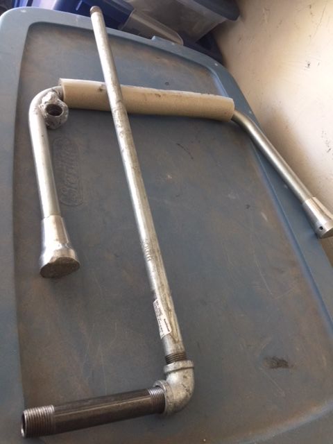 Disassembled for storage