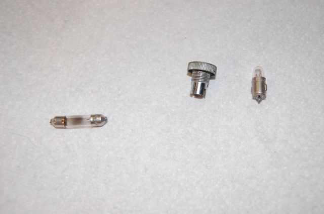 Blown speedo bulb, blown hi beam indicator.  Have a feeling Pep Boys doesn't stock these...