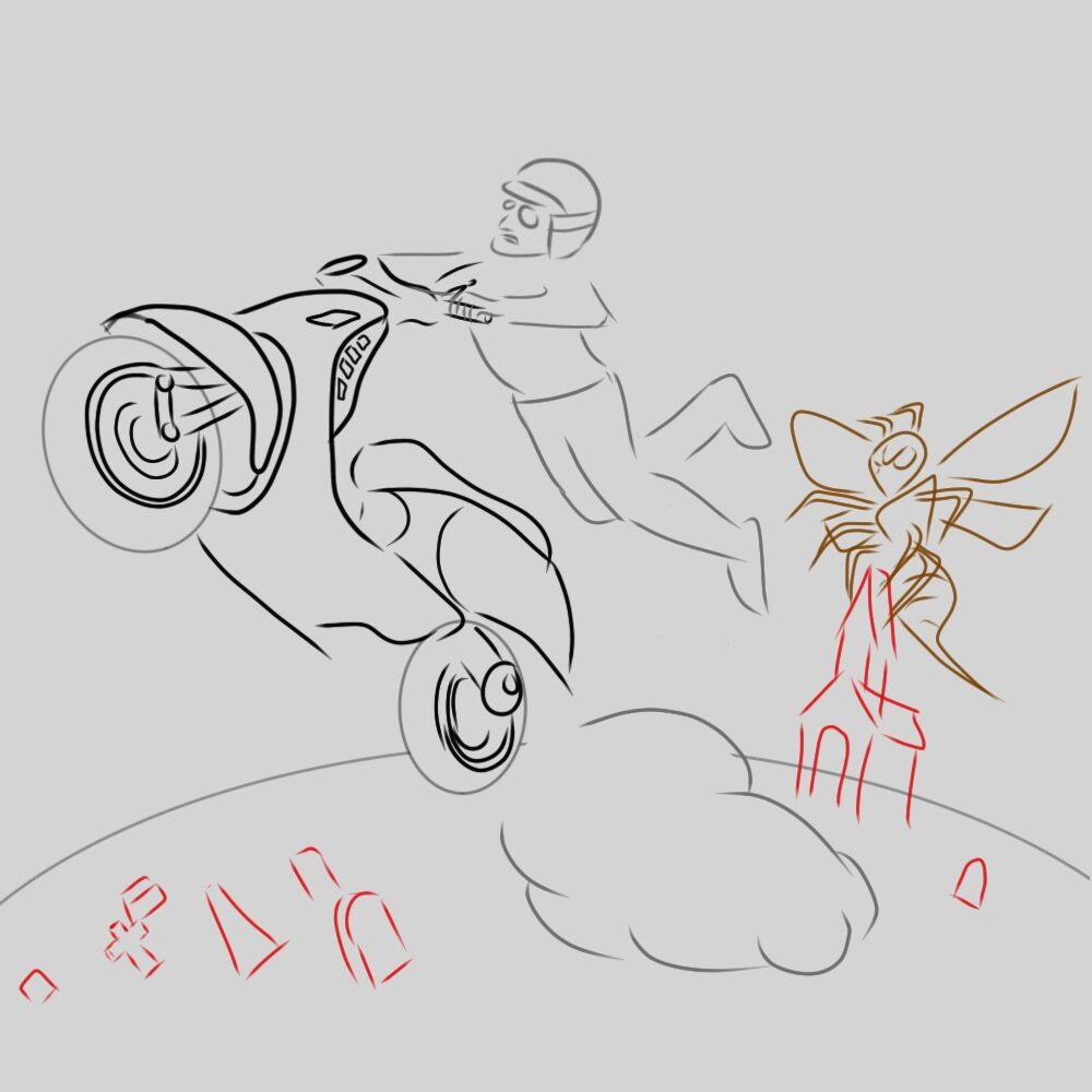 Like a wasp outta Hell?