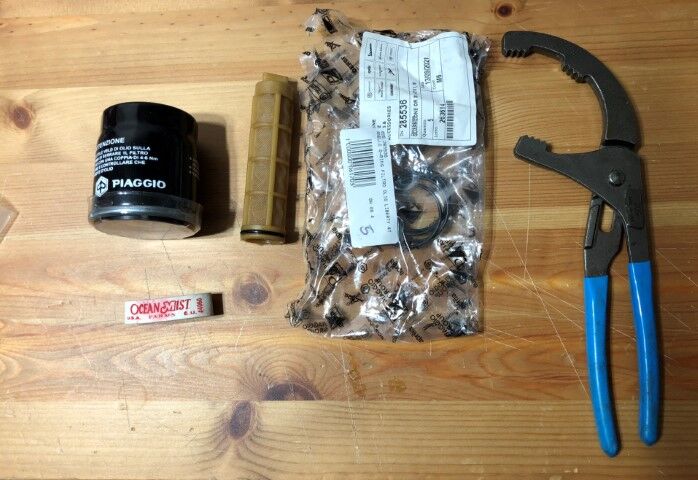 2006 PIAGGIO BEVERLY 500 2006 OIL FILTER CUTTING KIT CANDLE BELT ROLLER