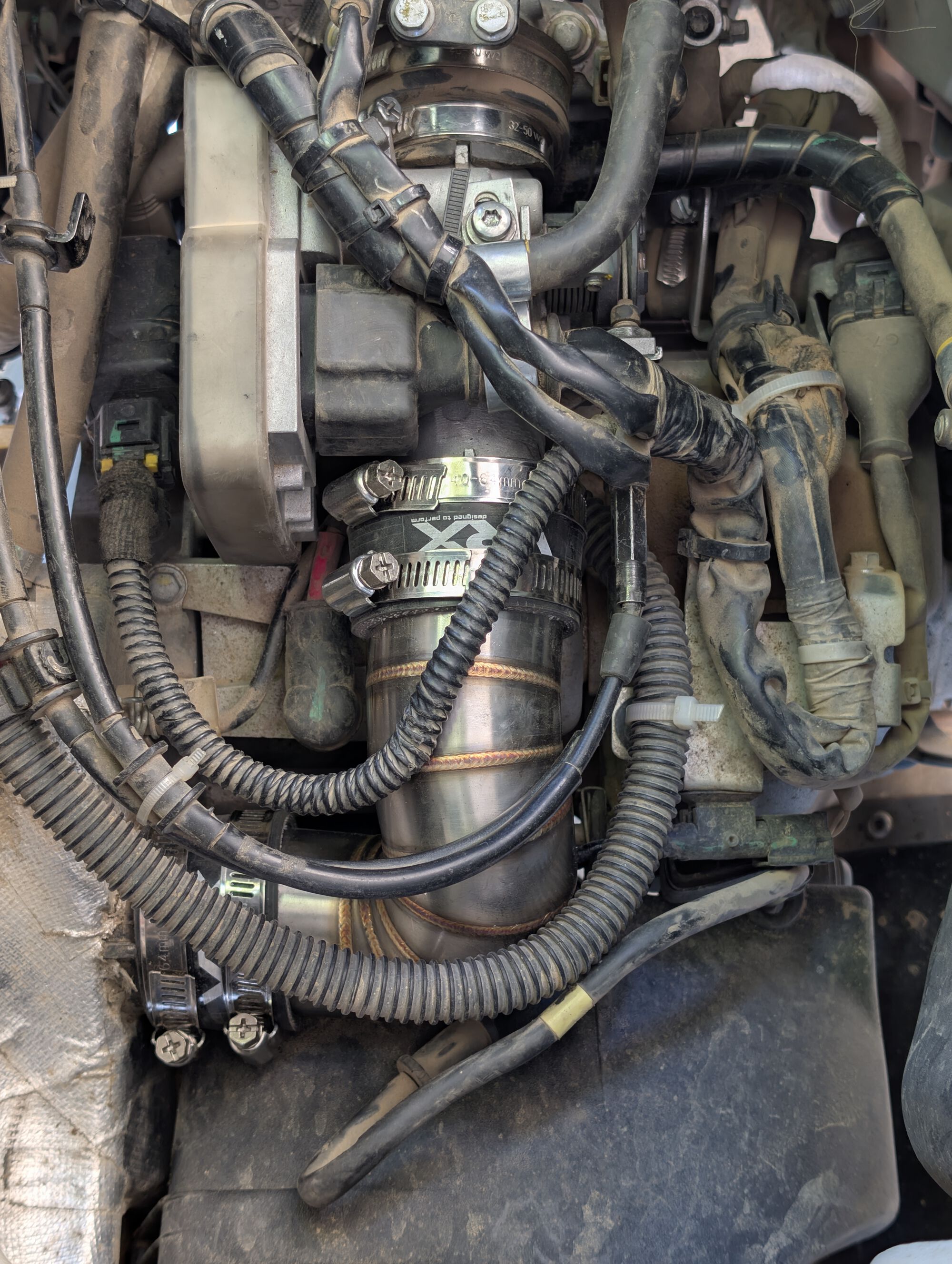 zipties installed in normal locations after the photo