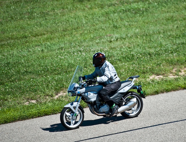 Last session of the day.  The red G650GS and I were the only two bikes on the track for the last session.  Pure bliss.