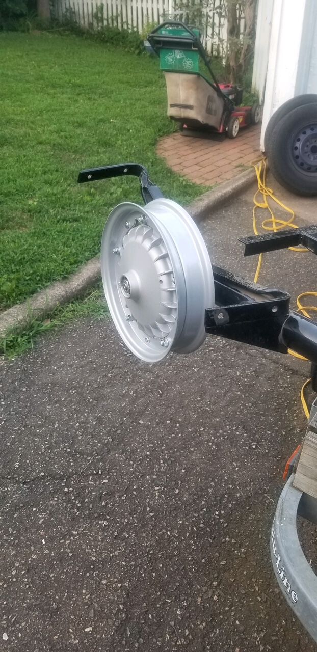 10" rim on axel