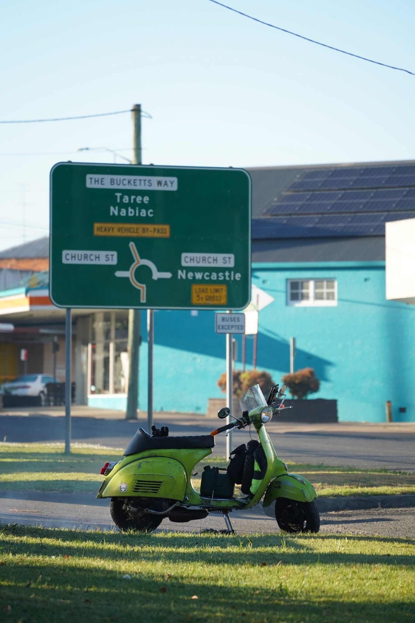 Ginchi taking a break (wherever it is , but it's written on the sign)