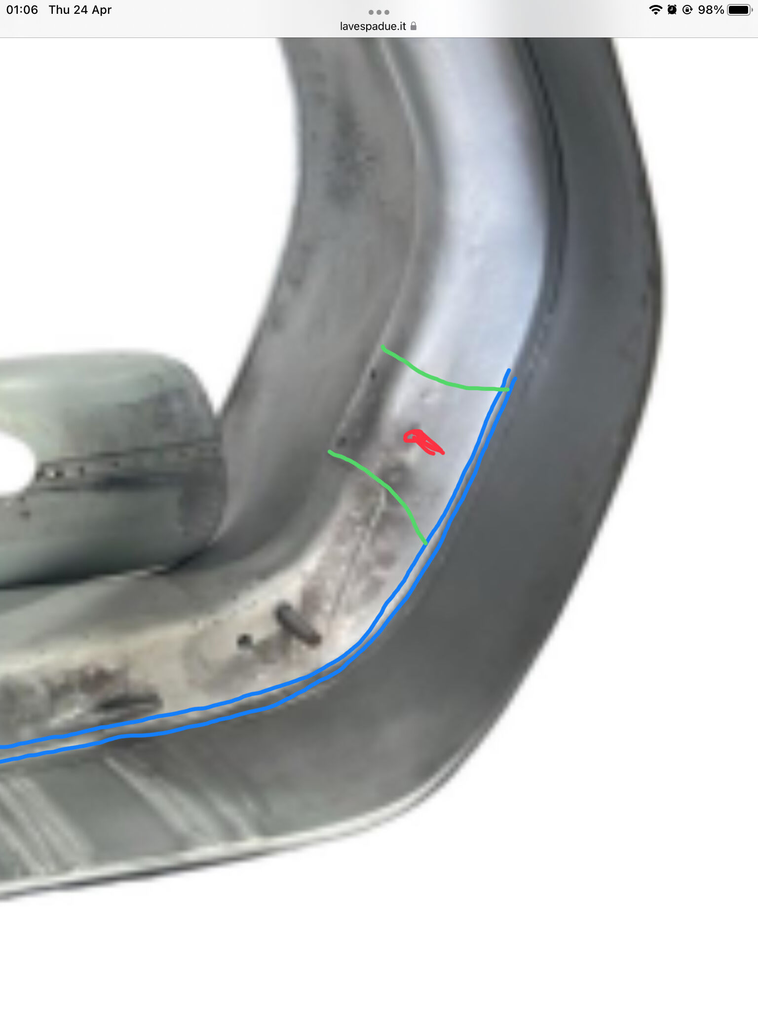 Use spare wheel mount holes to secure it