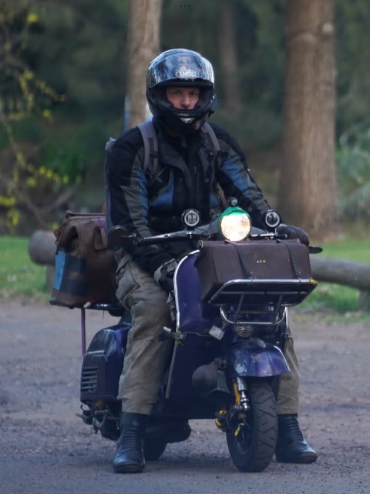 Day1 ready to go... once I followed the smell of 2-stroke in the morning (as I forgot to find out where the startline actually was!)