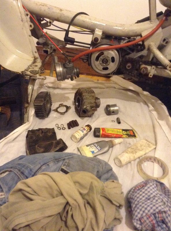 Getting prepped. Nice & clean.
Try to make your space & have tools etc ready to go before you start.