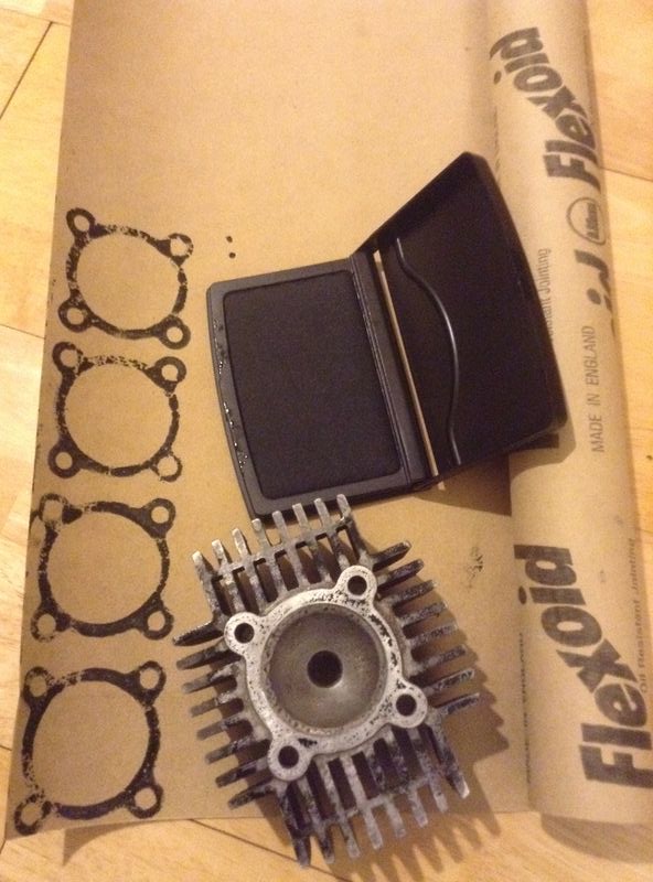 Ink stamp to make the template
Let it dry overnight, else its messy
Made 4 so could choose the best 2