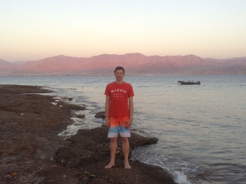 On holiday in Eilat, on the Red Sea