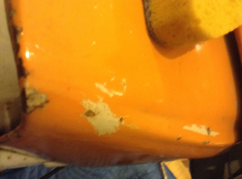 WD40 & scrubber. Simple & quick.