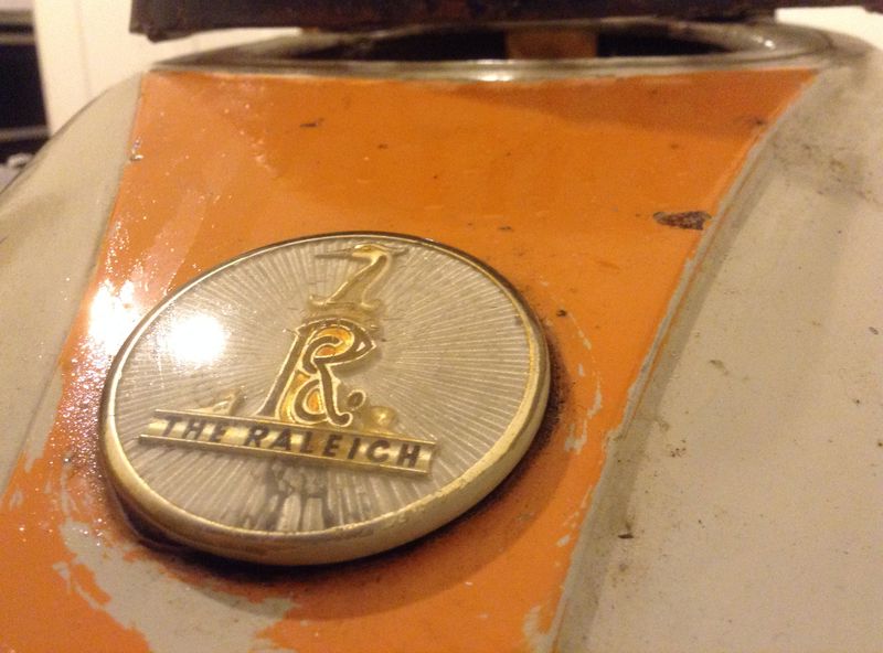 The Raleigh during first layer of WD40