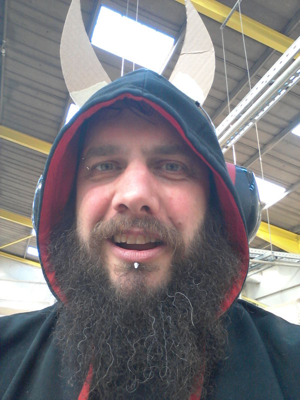 the only pic I can find without a drink..... a bad work selfie
