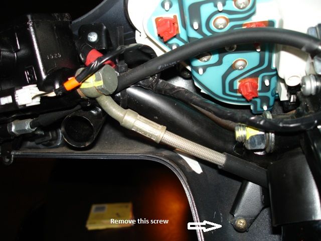 Left side screw removal
