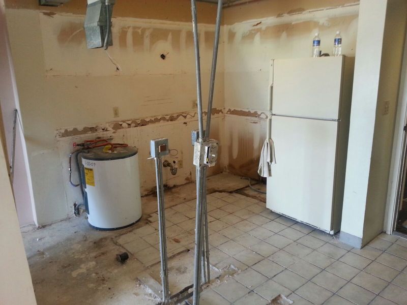 What used to be kitchen...