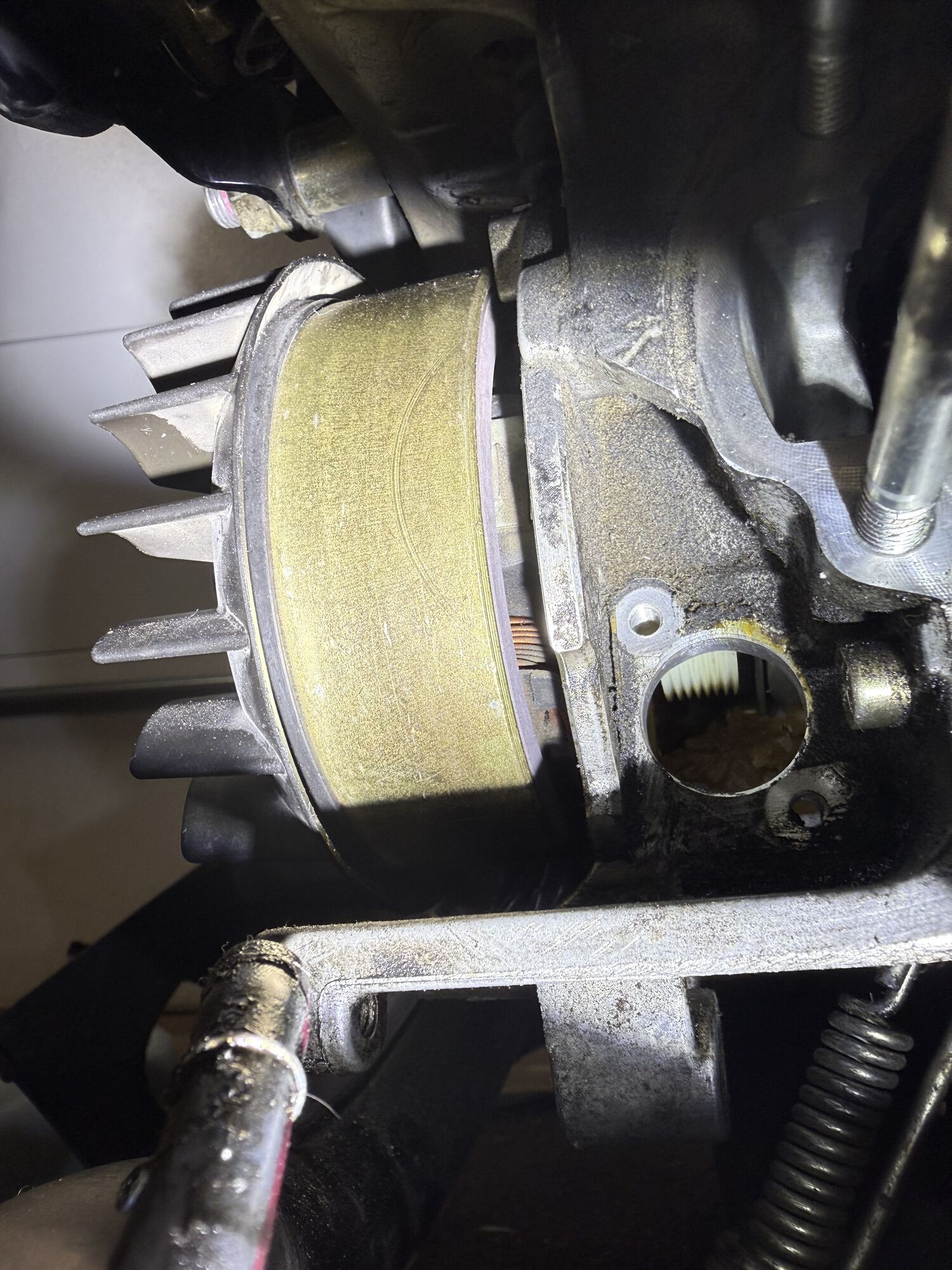 Barely visible plastic gear