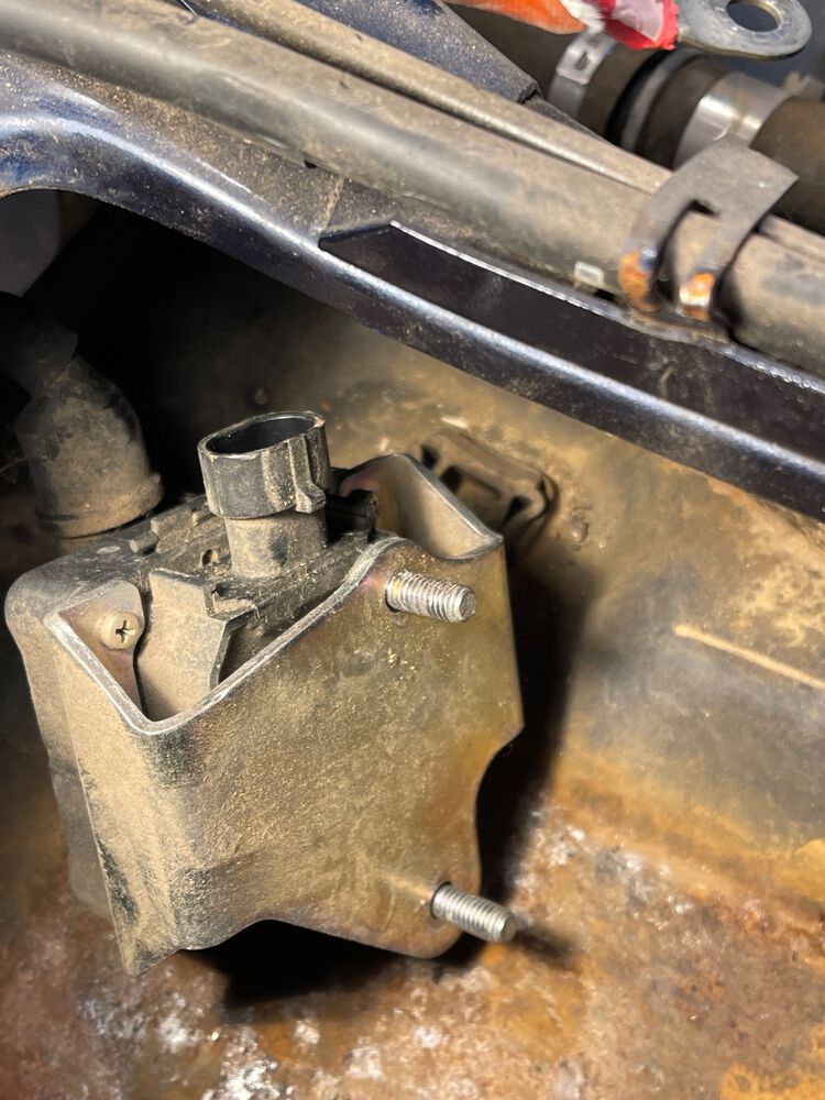 H. V. coil wire where it attached