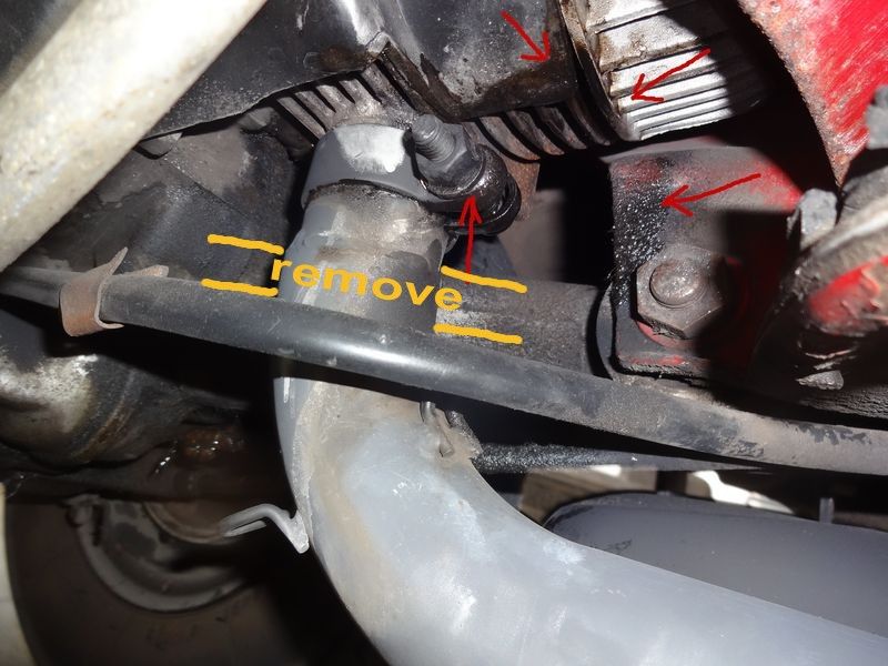 tack weld in place if possible
take it to a one man muffler shop if you can't weld it yourself
you can see big gap to swingarm on other side