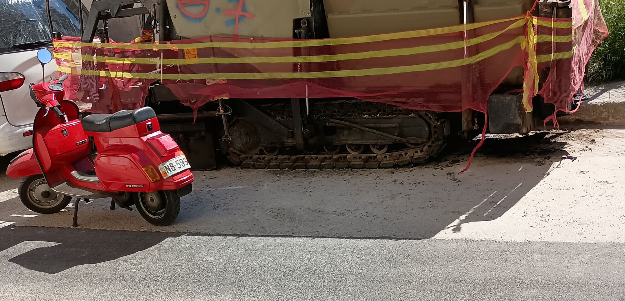 First test rides around the neighborhood. Looks like I found some kinda crude commercial ATV???