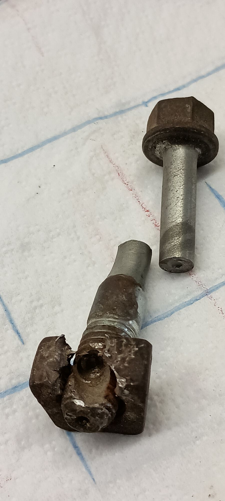 A drill, a slim chisel and a punch got the job done