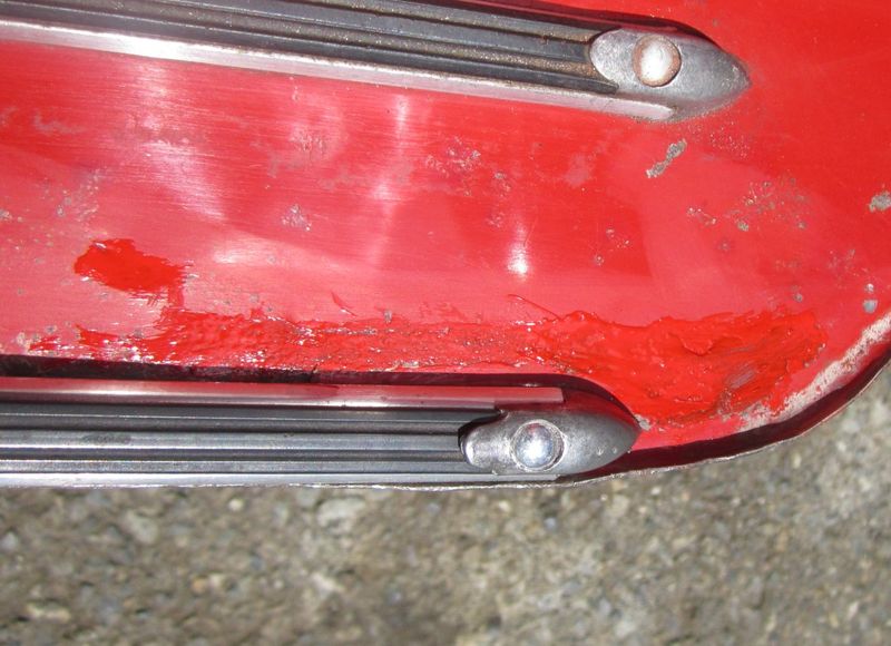 rust treated and paint daubed on
