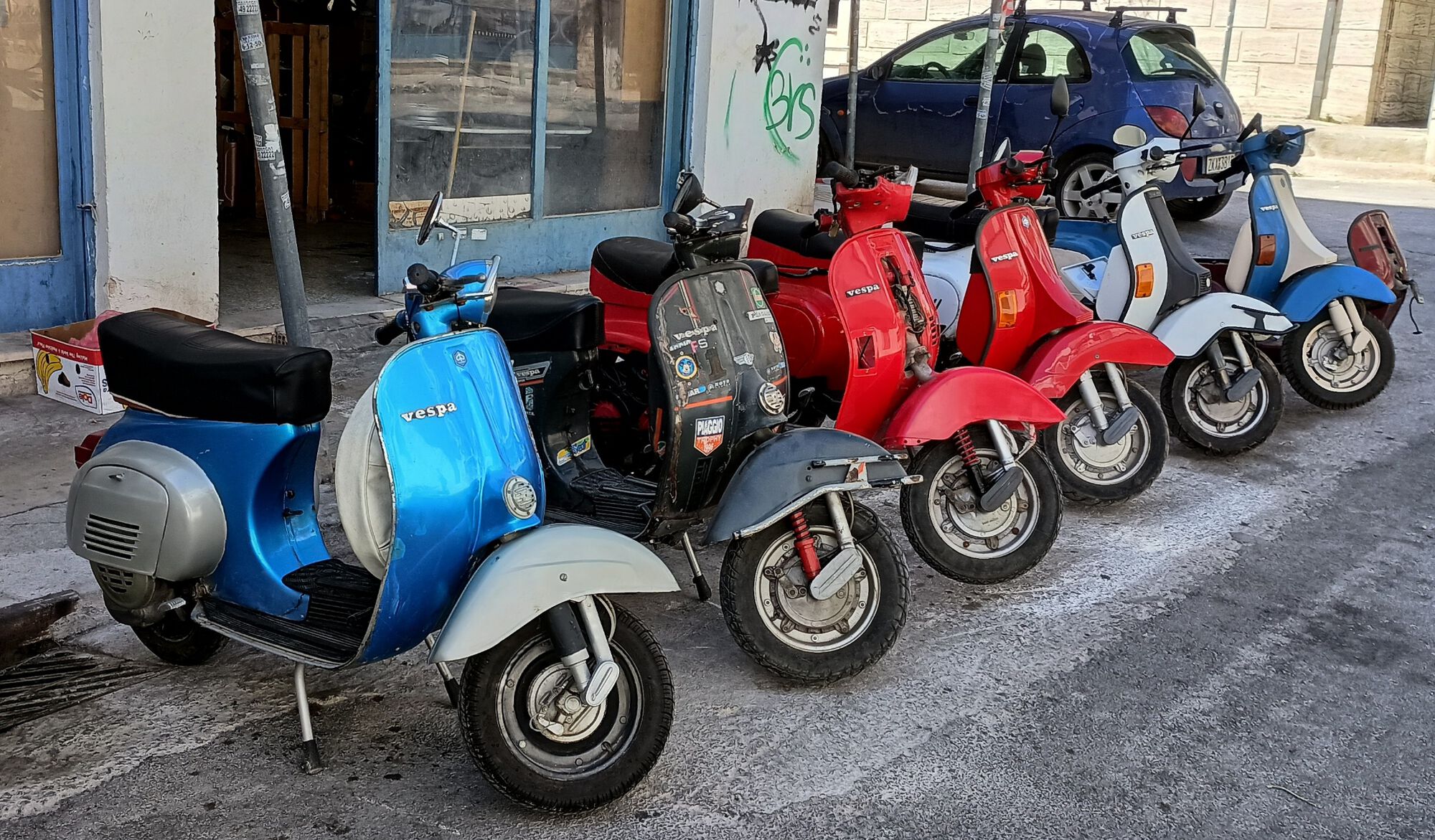 The only one missing here is Achilles' PK125XL2 coz he's still doing body work