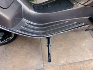 Buzzetti sidestand. I should have bought the chromed one..