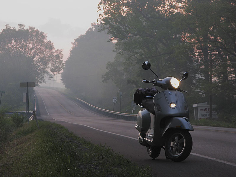 GTS 250ie in twilight along PA 45.