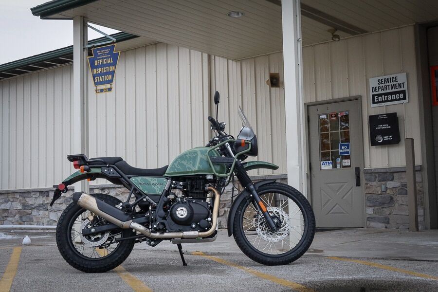 My new Royal Enfield Himalayan after a short test ride.