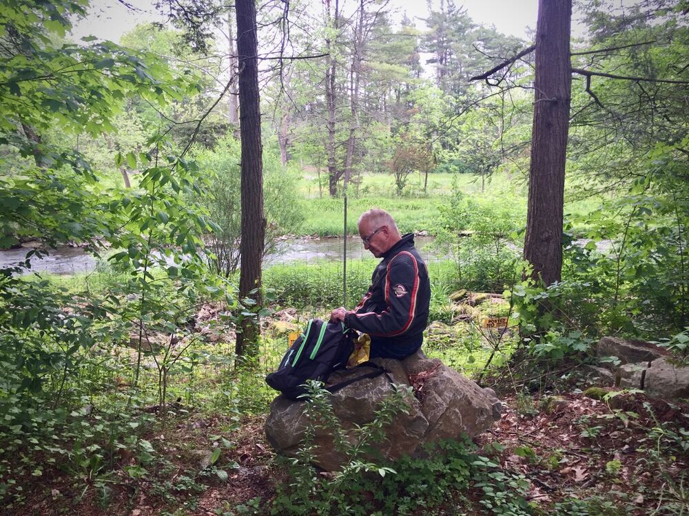 My friend Paul as we stopped for lunch along Spruce Creek.