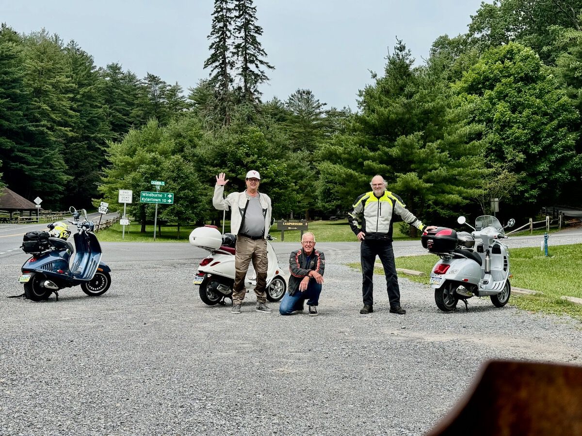 Our group photo at a stop at Black Moshannon State Park.