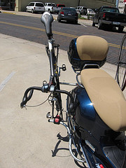 One twisted bicycle