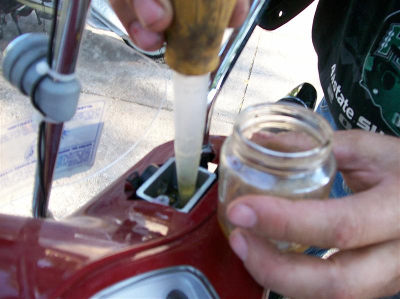 Modern Vespa Brake fluid flush.