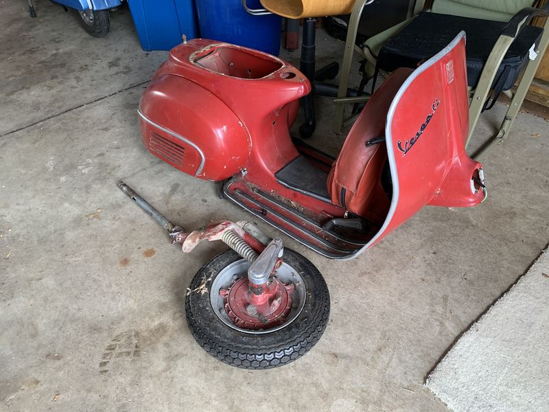 Modern Vespa GL parts, Chicago