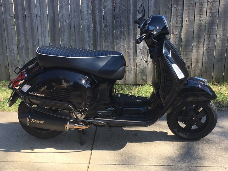 Modern Vespa : One Day it's Fine, the Next its Black