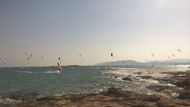 Windy day at Athens, Greece