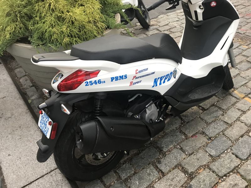 Modern Vespa NYC Police Vehicles