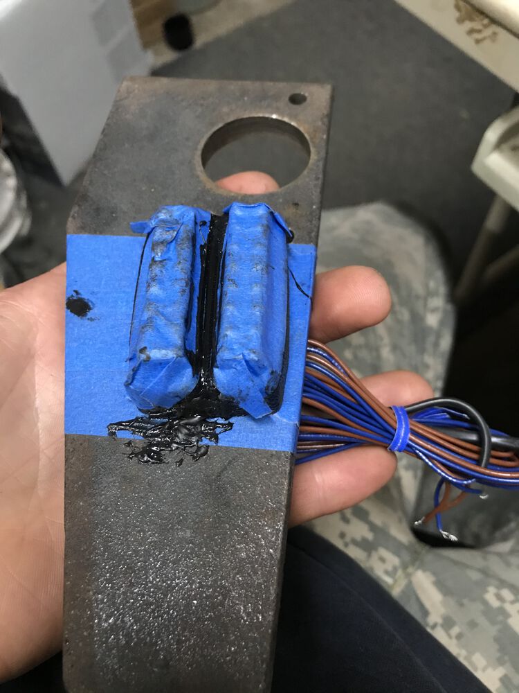 I used automotive bumper repair epoxy to glue the two LED modules together.