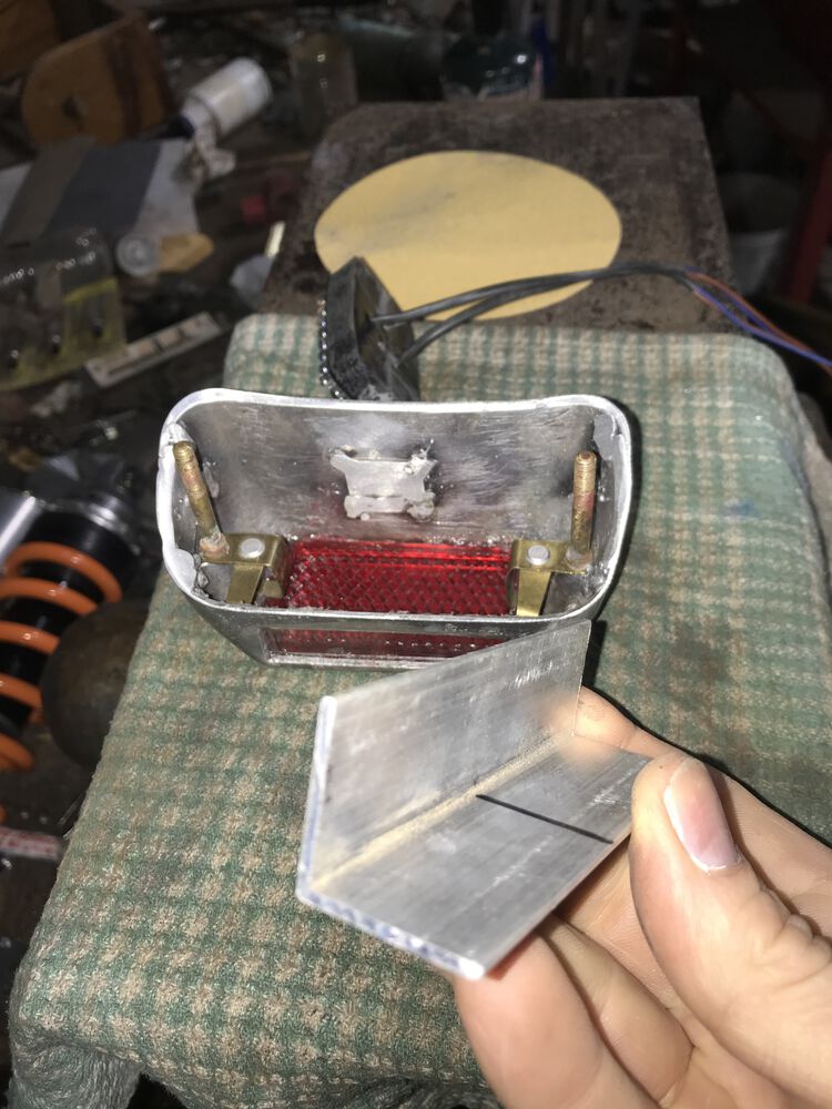 a scrap piece of aluminum was found in the shop. It happened to be a correct length.