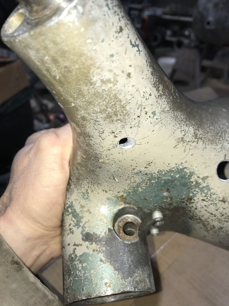 i drilled a hole at an angle through the bottom of the headset