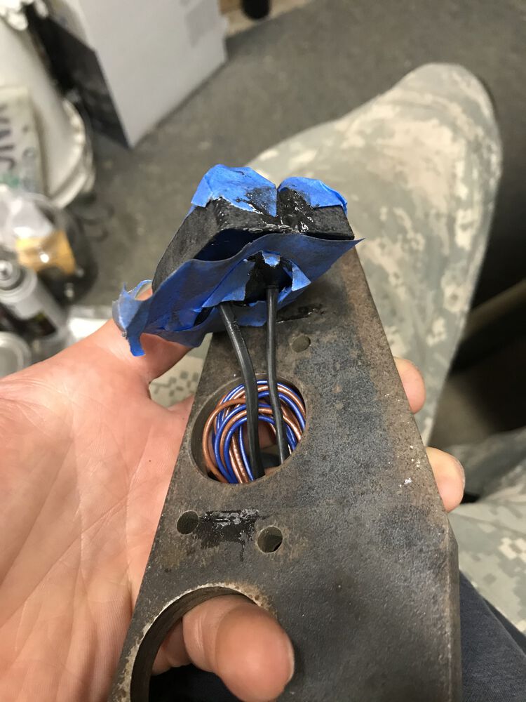 I taped them to a piece of metal so that they would be flat.