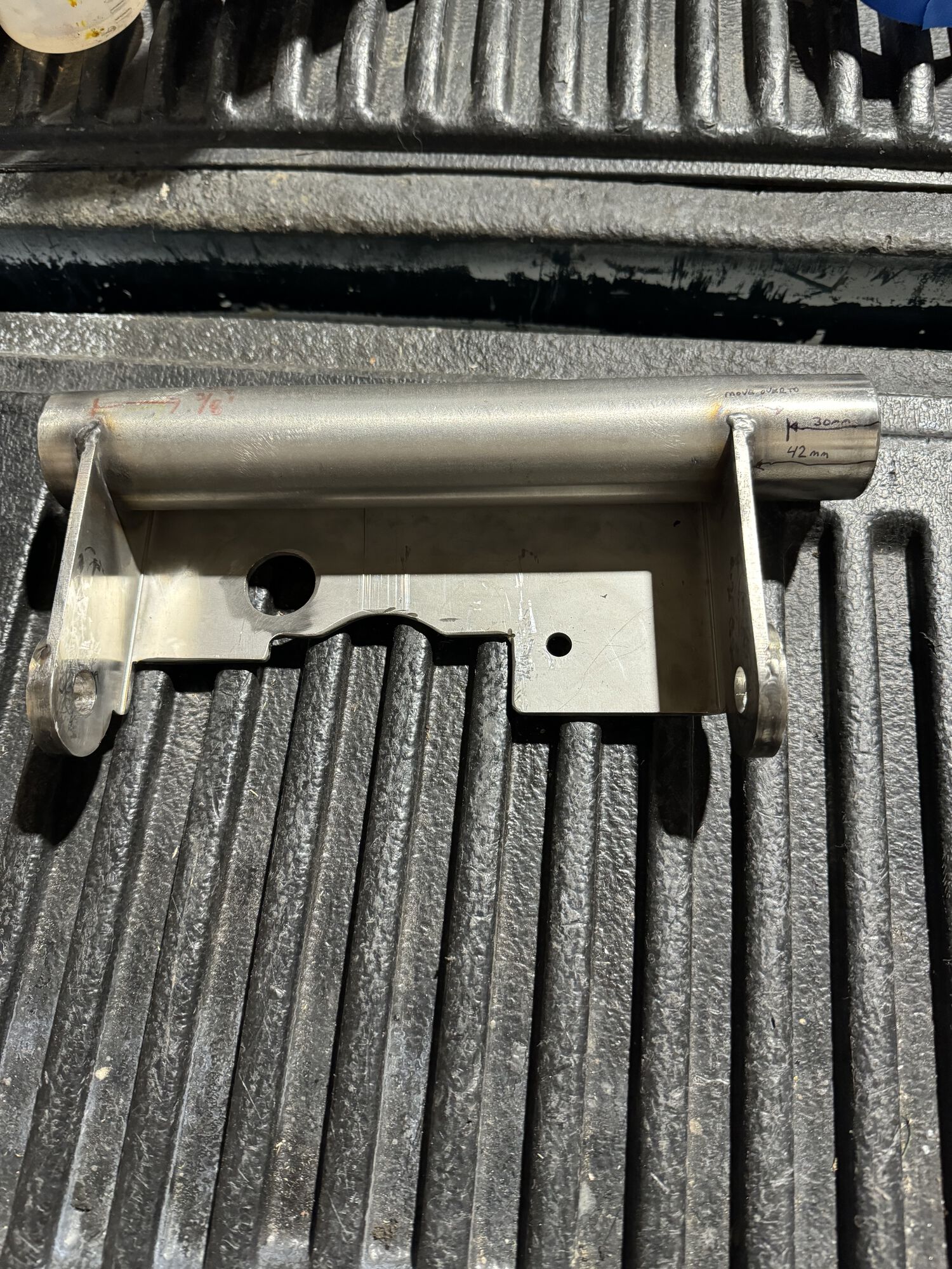 I had to cut a bunch out of the adapter bracket