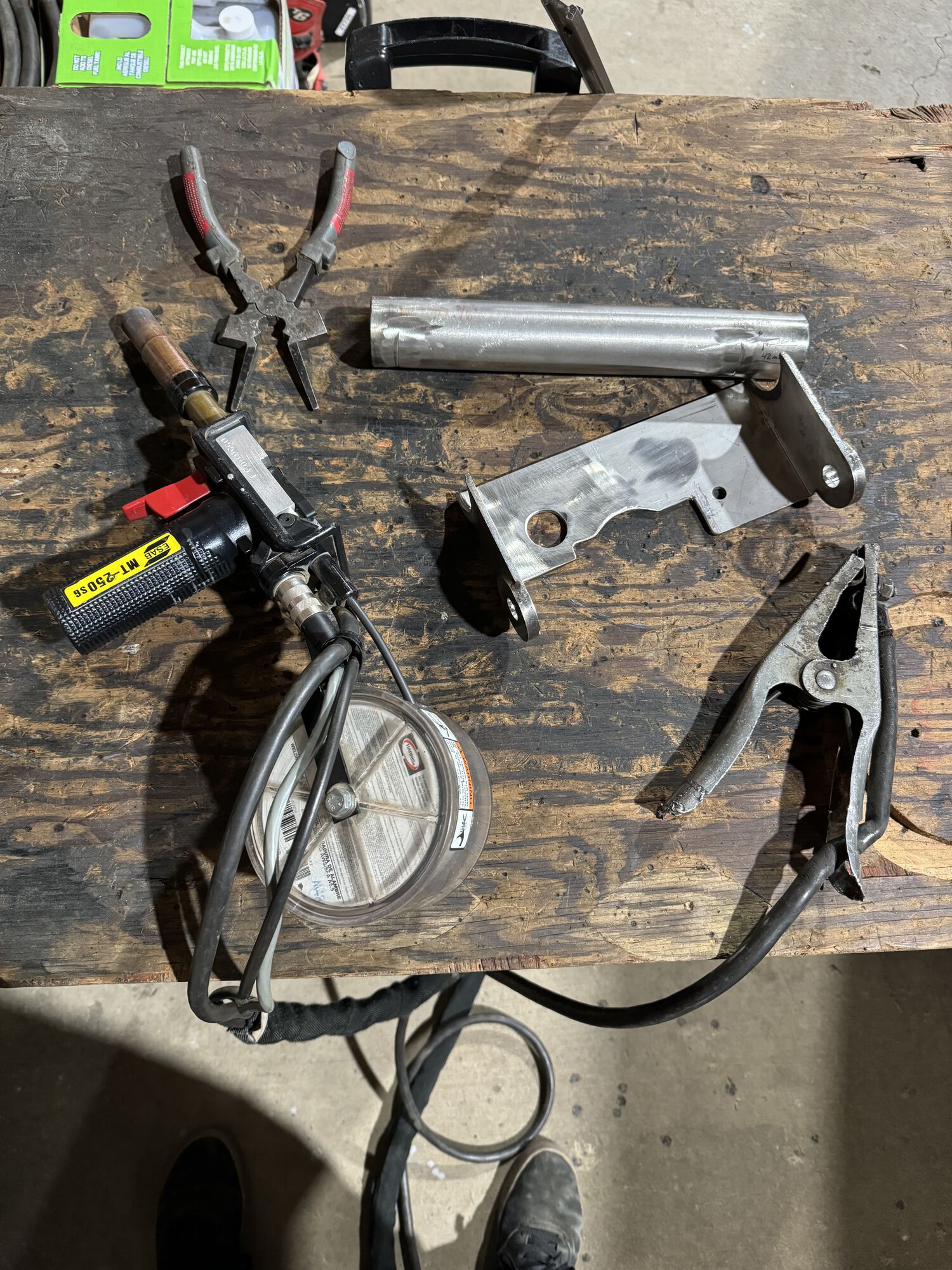 the bracket cut apart