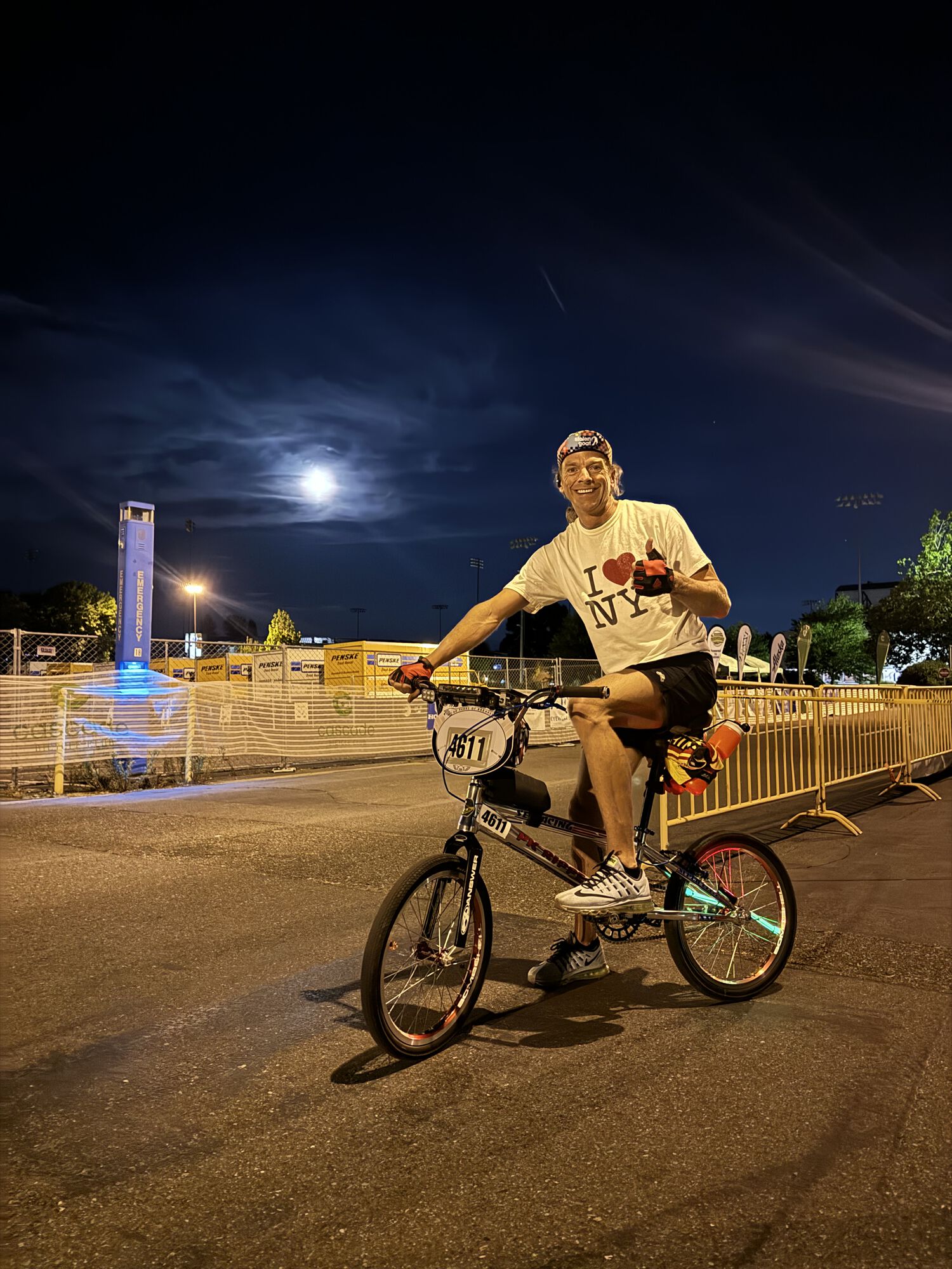 Pic was taken at 12am saturday morning at the starting line by a security guy.